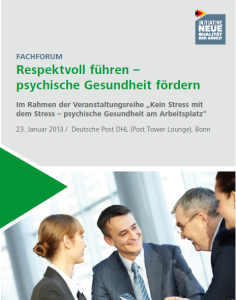 Fachforum in Bonn: Respektvoll führen – psychische Gesundheit fördern