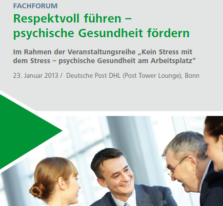 Fachforum in Bonn: Respektvoll führen – psychische Gesundheit fördern