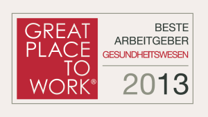 Beste Arbeitgeber im Gesundheitswesen 2013 ausgezeichnet