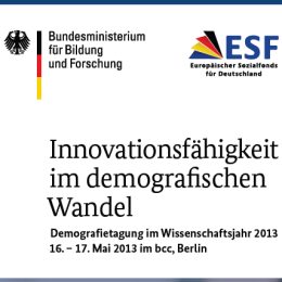 Demografietagung des BMBF im Wissenschaftsjahr 2013