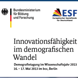 Demografietagung des BMBF im Wissenschaftsjahr 2013