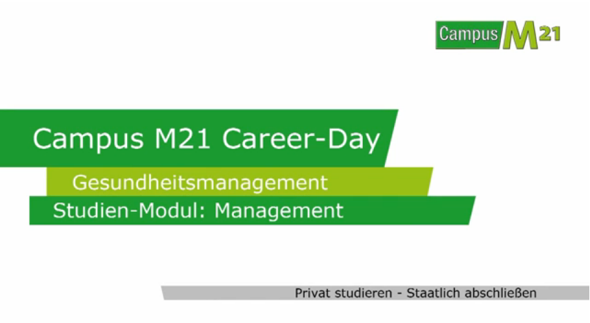 2. Career Day Gesundheitsmanagement am Campus M21 in München