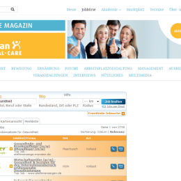 Gesundheit fördern mit der Jobbörse im HCC-Magazin