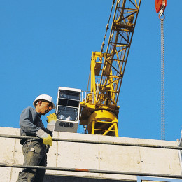 Weniger Arbeitsunfälle am Bau