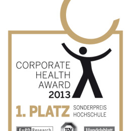 Corporate Health Award 2013, Sonderpreis Hochschule