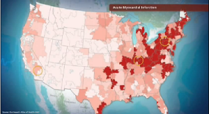 Screenshot, Herzinfarkte USA, Geographie